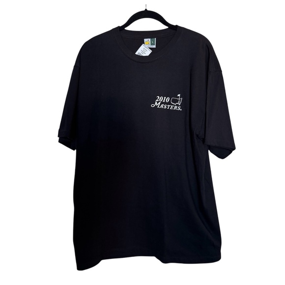 2010 Masters Golf Black T-Shirt Sz Large NWT - Picture 1 of 4